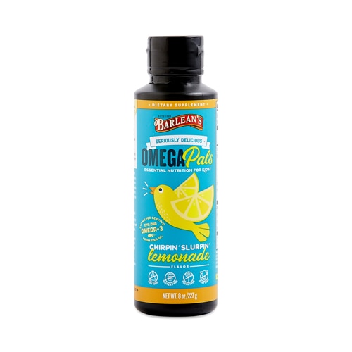 Barlean's Kids Omega Pals Fish Oil Lemonade