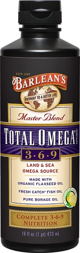 Barlean's Organic Total Omega 3 6 9 Lemonade