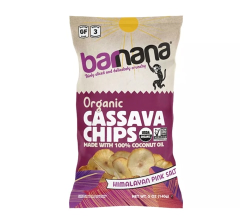 Barnana Cassava Chips Organic Himalayan Pink Salt