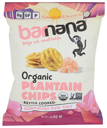 Barnana Organic Plantain Chips Himalayan Pink Salt