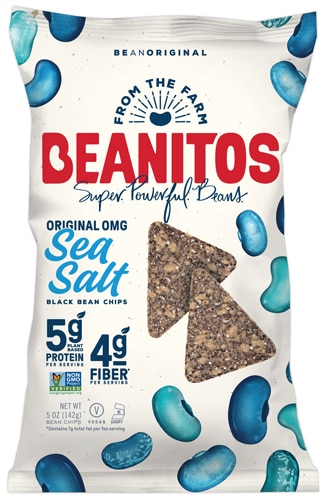 Beanitos Black Bean Chips Gluten Free Original OMG Sea Salt