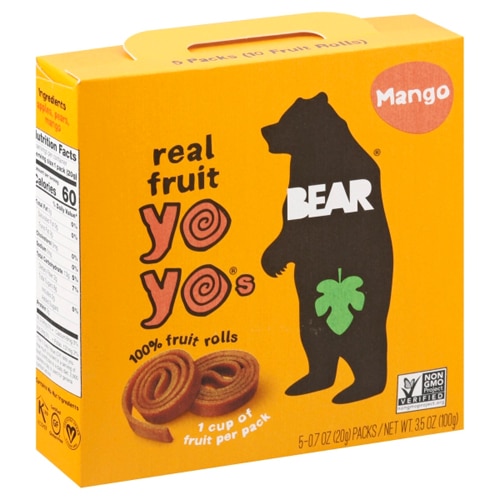 Bear Real Fruit YoYo's Gluten Free Mango