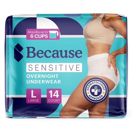 Because Overnight Bladder Control Underwear - 14 CT - L