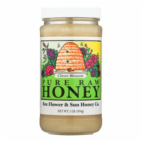 Bee Flower & Sun Honey Co Honey Pure Raw Clover Blossom