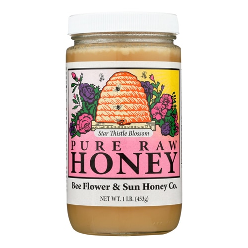 Bee Flower & Sun Honey Co Honey Pure Raw Star Thistle Blossom