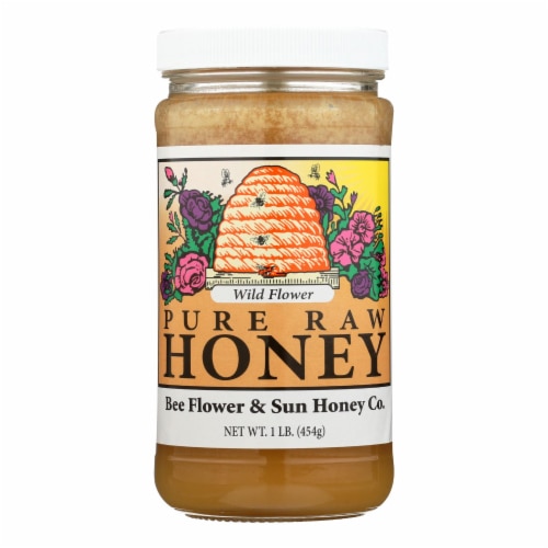 Bee Flower & Sun Honey Co Honey Pure Raw Wild Flower