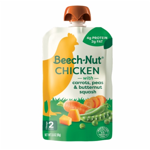 Beech-Nut Baby Food Puree Pouch 6+ Months Chicken + Vegetables