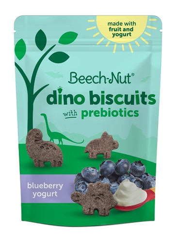 Beech-Nut Dino Biscuits with Prebiotics 12+ Months Blueberry & Yogurt