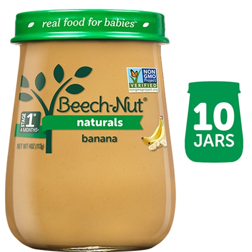 Beech-Nut Naturals Baby Food Puree 4+ Months Banana