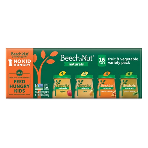 Beech-Nut Naturals Fruit & Vegetable Variety Pack 4+ Months