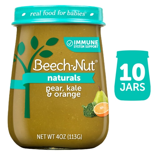 Beech-Nut Naturals Immunity Support 8+ Months Pear Kale & Orange