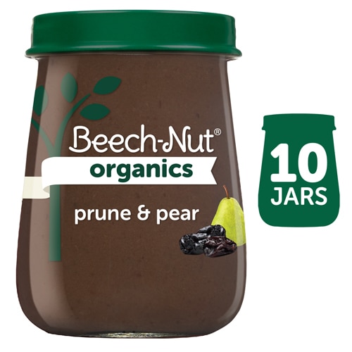 Beech-Nut Organics Baby Food Puree 6+ Months Prune & Pear