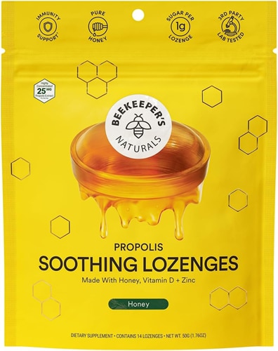 Beekeeper's Naturals Propolis Soothing Lozenges Honey