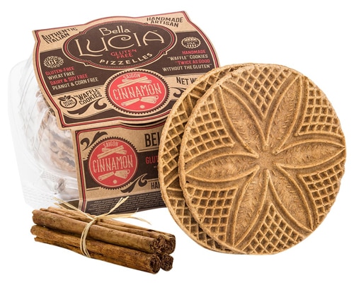 Bella Lucia Pizzelles Waffle Cookie Gluten Free Saigon Cinnamon