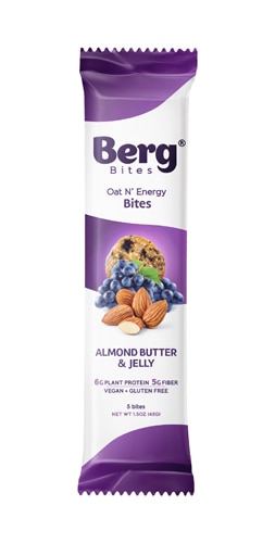 Berg Bites Vegan & Gluten Free Bites Almond Butter & Jelly