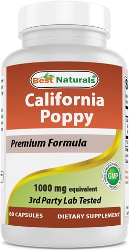 Best Naturals California Poppy Extract 1000mg Equivalent