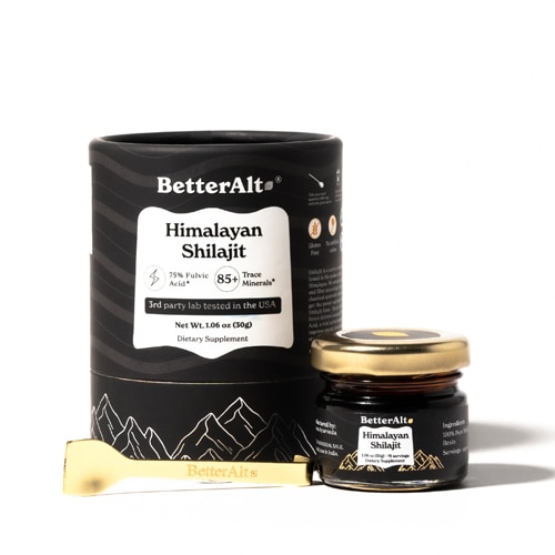 Betteralt Himalayan Pure Shilajit Resin - 85+ Trace Minerals For Energy & Immunity