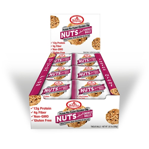 Betty Lou's Gluten Free Nuts About Energy Balls Protein Plus Peanut Chocolate Chip