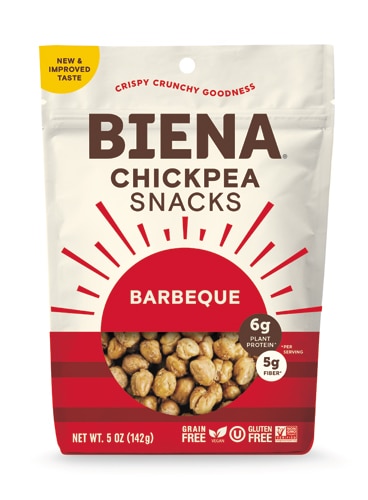 Biena Chickpea Snacks Gluten Free Grain Free Barbeque