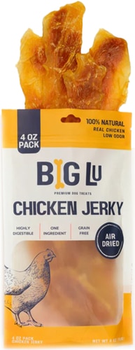 Big Lu Natural Dog Treats Chicken Jerky Air Dried