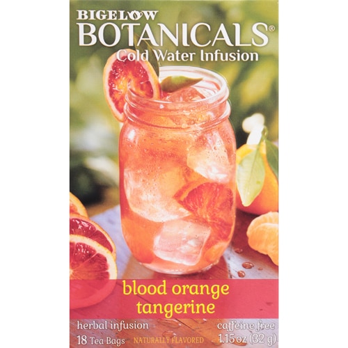 Bigelow Tea Botanicals Caffeine Free Cold Water Infusion Blood Orange Tangerine