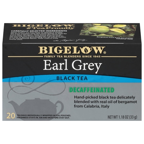 Bigelow Tea Earl Grey Black Tea Decaffeinated