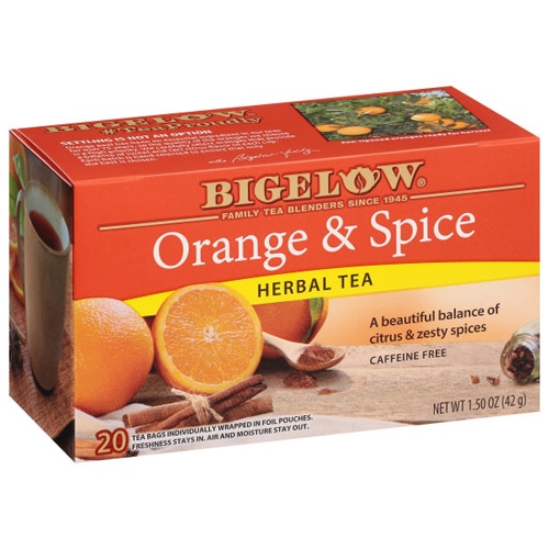 Bigelow Tea Herbal Tea Caffeine Free Orange and Spice