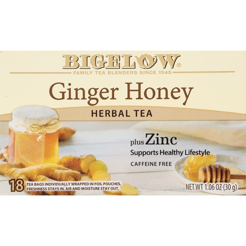 Bigelow Tea Herbal Tea Plus Zinc Ginger Honey