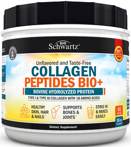 BioSchwartz Collagen Peptides Bio+ Powder Unflavored