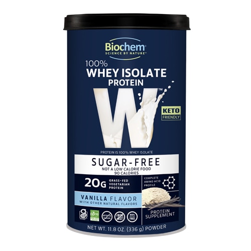 Biochem Sports 100% Whey Protein Powder Sugar-Free Vanilla