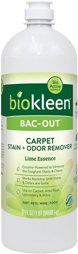 Biokleen Bac-Out Carpet Stain and Odor Remover Liquid Lime Essence