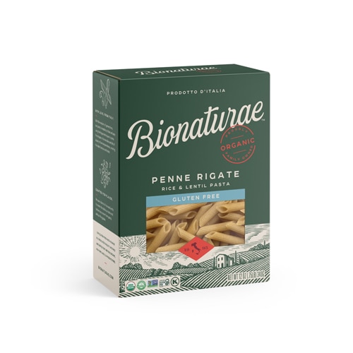 Bionaturae Organic Gluten Free Rice & Lentil Penne Rigate Pasta