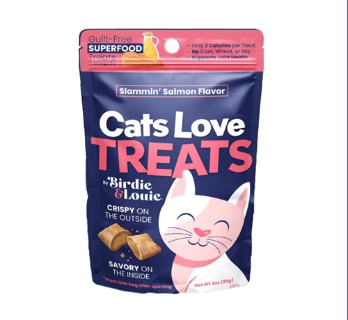 Birdie & Louie Cats Love Treats Slammin' Salmon
