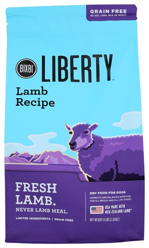 Bixbi Liberty Dry Dog Food Grain Free Fresh Lamb Recipe