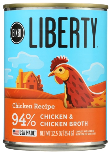 Bixbi Liberty Wet Dog Food Chicken & Chicken Broth Recipe