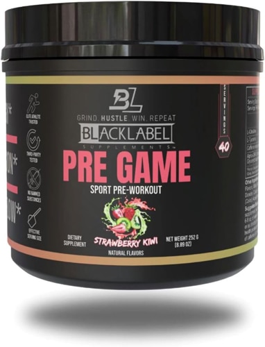 BlackLabel Supplements Pre Game - NSF Certified for Sport Kiwi Strawberry