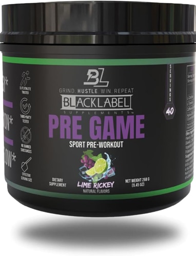 BlackLabel Supplements Pre Game - NSF Certified for Sport Lime Rickey