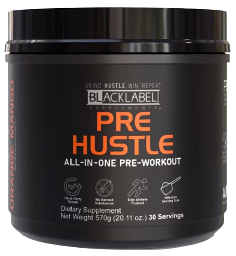 BlackLabel Supplements PreHustle - Informed Sport Certified Orange Mango