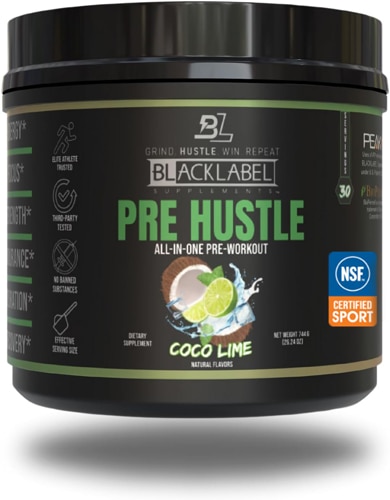 BlackLabel Supplements PreHustle - NSF Certified for Sport CocoLime