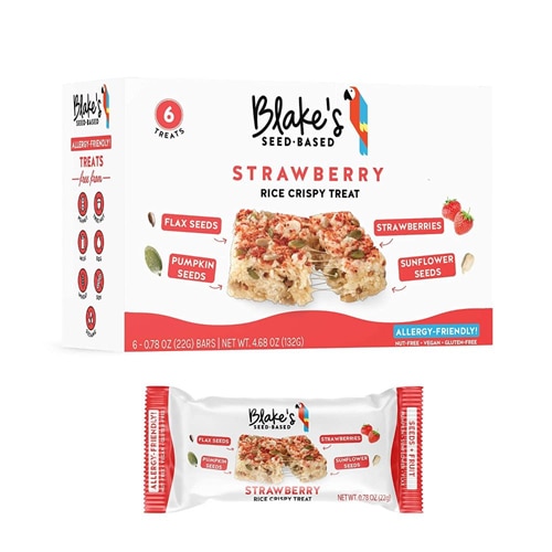 Blake's Seed Based Gluten Free Nut Free Crispy Treats Strawberry