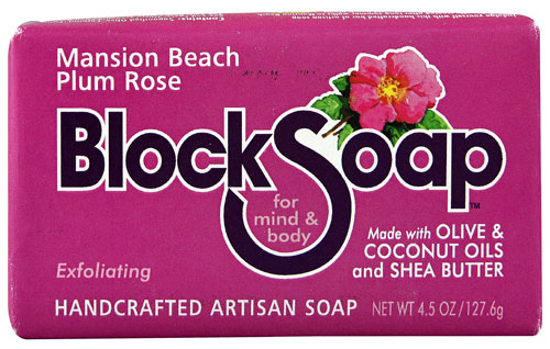 BlockSoap Bar Mansion Beach Plum Rose