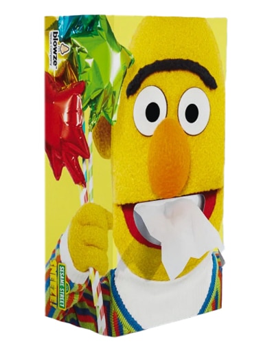 Blowze Facial Tissues Plastic Free Sesame Street Bert