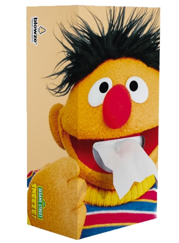 Blowze Facial Tissues Plastic Free Sesame Street Ernie