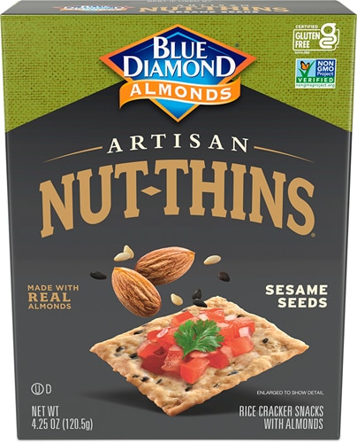 Blue Diamond Artisan Nut Thins Sesame Seeds