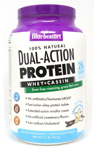Bluebonnet Nutrition 100% Natural Dual Action Protein Natural French Vanilla