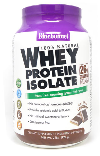 Bluebonnet Nutrition 100% Natural Whey Protein Isolate Natural Chocolate