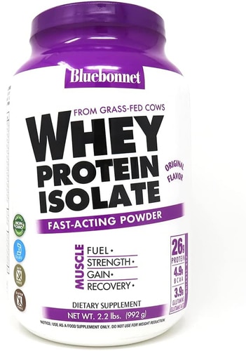 Bluebonnet Nutrition 100% Natural Whey Protein Isolate Natural Original