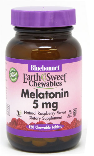 Bluebonnet Nutrition EarthSweet® Chewables Melatonin Raspberry