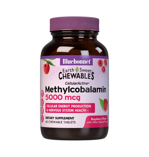 Bluebonnet Nutrition EarthSweet® Methylcobalamin Chewables Natural Raspberry