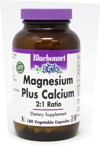 Bluebonnet Nutrition Magnesium Plus Calcium 2:1 Ratio